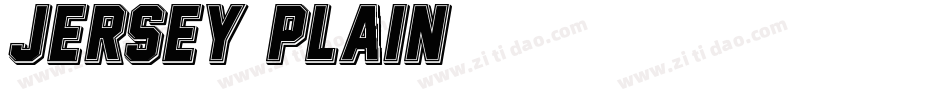 Jersey Plain字体转换